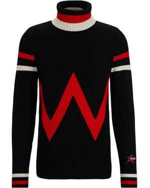 BOSS Knitted Turtleneck Garment - Red