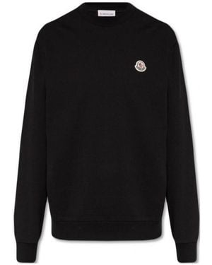 Moncler Logo Patch Sweatshirt - Black