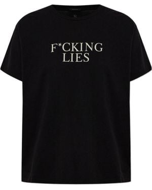 R13 Logo T-Shirt - Black