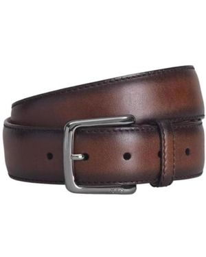 Tod's Inside Logo Printed Belt - Brown