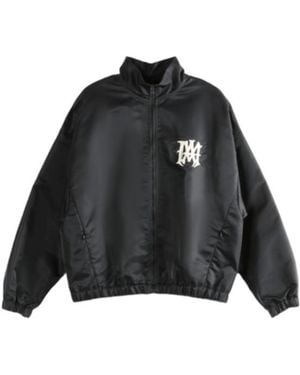 Amiri Logo Print Zip Jacket - Black