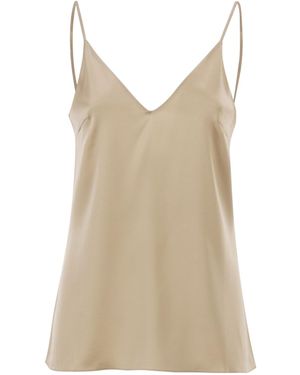 Brunello Cucinelli V-Neck Camisole Top - Natural