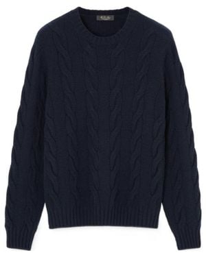 Loro Piana Napier Crewneck - Blue