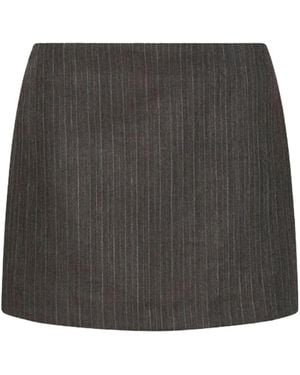 Marella Short Wool Skirt - Black