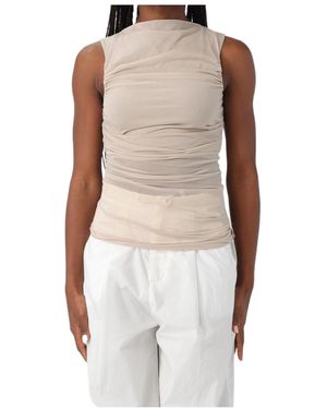 Soeur Pleated Sleeveless Vest - Multicolor