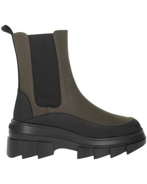 Stuart Weitzman Military Slip-On Boots - Black