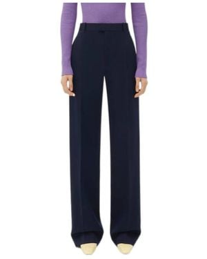 Bottega Veneta Tailored Straight-Leg Trousers - Blue