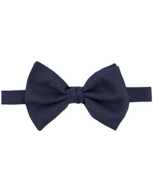 Giorgio Armani Silk Bow Tie - Blue