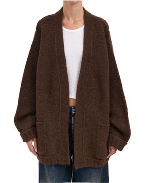 DSquared² Belted V-Neck Cardigan - Brown
