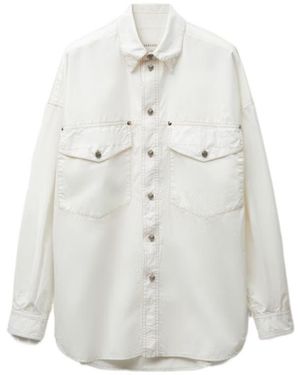 Versace Cotton-Poplin Shirt - White