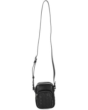 Bottega Veneta Intrecciato Zipped Camera Bag - White