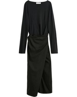 Our Legacy Twisted Wrap Dress - Black