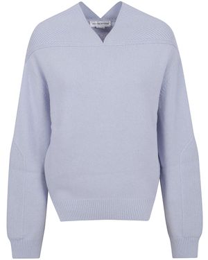 Victoria Beckham Long Sleeve Sweater - Blue