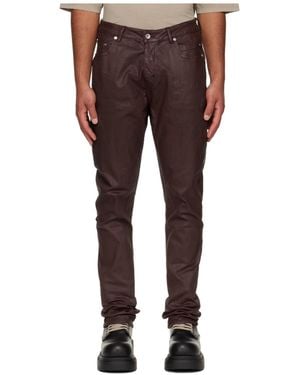 Rick Owens Concordians Detroit Cut Jeans - Brown