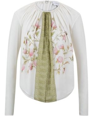 Giambattista Valli Floral Print Shirt - White