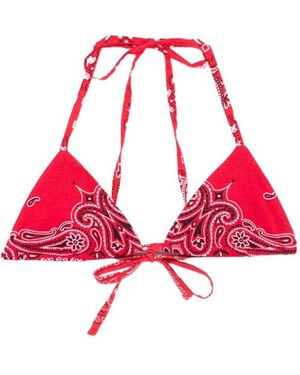 RE/DONE Paisley-Print Top - Red