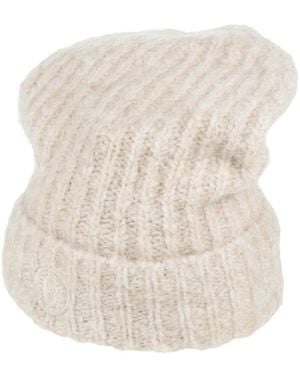 MM6 by Maison Margiela Simple Solid-Color Knitting Hats - White