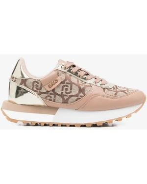 Liu Jo 40Mm Evelyn 915 Monogram Sneakers - Pink