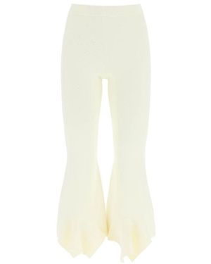Stella McCartney High-Waisted Flared Pants - White
