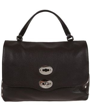 Zanellato Small Postina Leather Tote Bag - Black