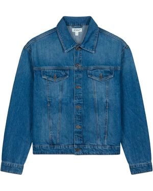 Off-White c/o Virgil Abloh Long-Sleeved Denim Jacket - Blue