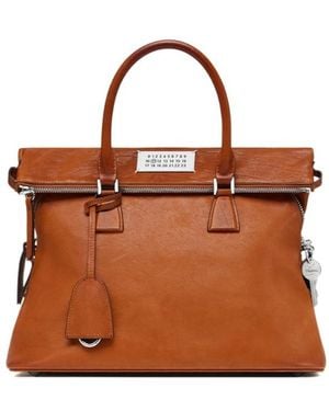Maison Margiela 5Ac Loved To Death Medium Tote Bag - Brown