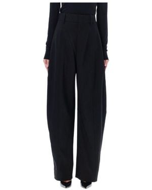 Bottega Veneta Wide-Leg Casual Trousers - Black