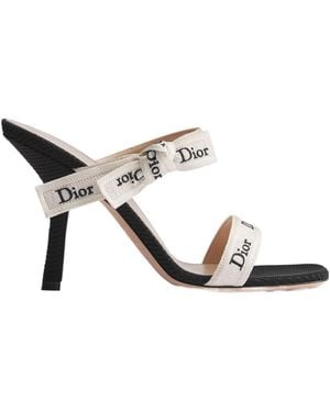 Dior Heeled Sandal With J'A Straps - Metallic