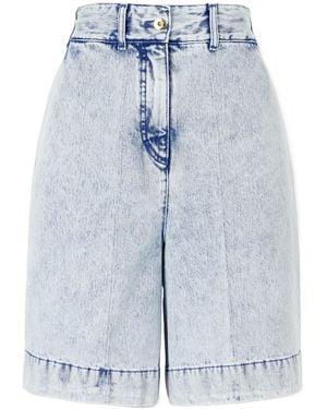 Patou Belt-Loops Shorts - Blue