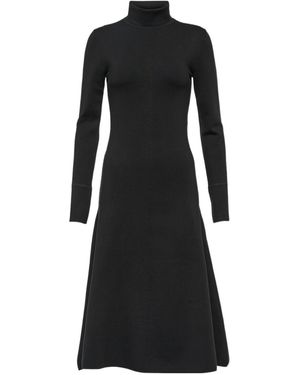JOSEPH High Collar, Long Sleeves, Midi Length - Black