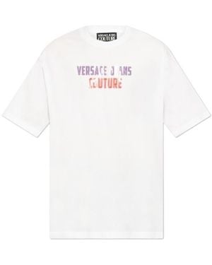Versace Jeans Couture Couture Logo Print T-Shirt - White