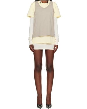 Wardrobe NYC Layered Mini Dress - White
