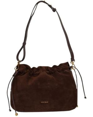Coccinelle Foldover Shoulder Bag - Brown