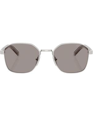 Prada Eyewear Square Frame Sunglasses - Metallic