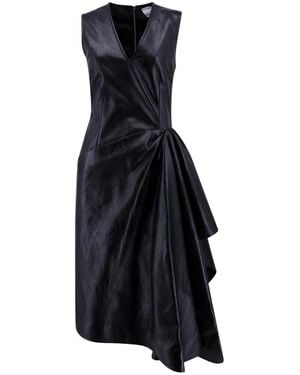Bottega Veneta Leather Dress - Blue