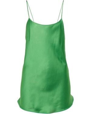 Victoria Beckham Satin Camisole - Green