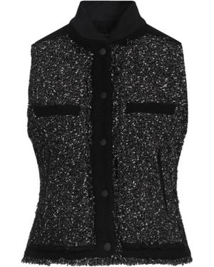 Rag & Bone Two-Tone Sleeveless Single-Breasted Coat - Black