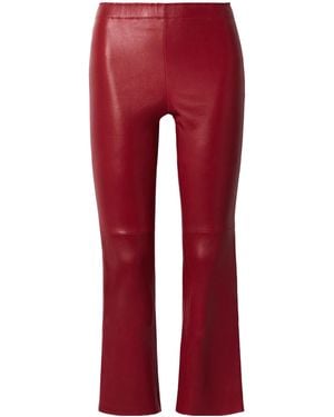 Stouls Jp Twenty Cropped Leather Flared Leggings