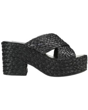 Sergio Rossi Open-Toed High-Heeled Sandals - Black