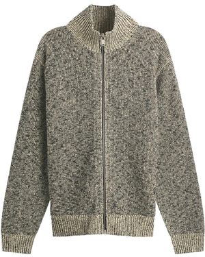 Jil Sander Long-Sleeved Wool Blend Jumper - Grey