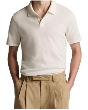 Vince Mesh-Knit Cotton-Blend Snap Polo Shirt - Gray