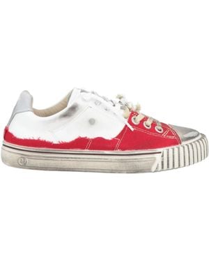 Maison Margiela Two-Tone Leather Trainers - Pink