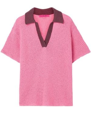 The Elder Statesman Bright Woven Cotton Shirt - Pink