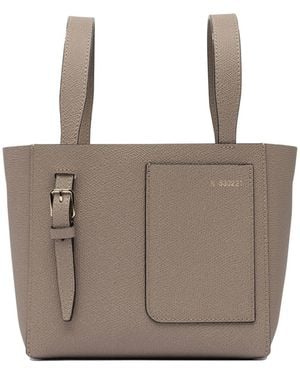 Valextra Mini Soft Bucket Bag - Brown