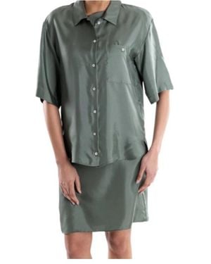 Marella Three-Quarter Sleeve Shirt - Green