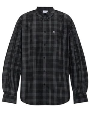 Vetements Checked Oversized Shirt - Black