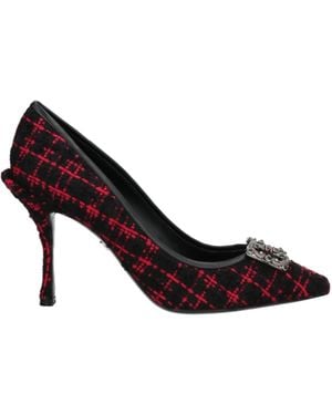 Dolce & Gabbana Two-Tone Spliced Stiletto High Heels - Brown