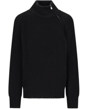 GIUSEPPE DI MORABITO Long-Sleeve Knit Top - Black