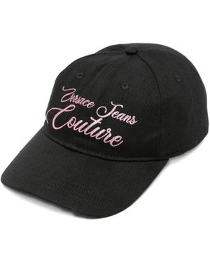 Versace Jeans Couture Embroidered Logo Cap - Black