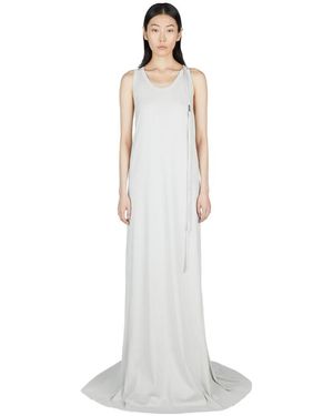 Ann Demeulemeester X-Long Flared Dress - White